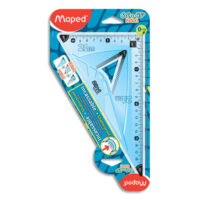 MAPED Equerre 2 en 1 60°/45° 21 cm incassable 255110