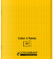 CONQUERANT CLASSIQUE Cahier à rabat 170 x 220 mm, jaune
