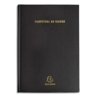 EXACOMPTA Agenda Perpétuel recettes/dépenses 1 jour par page - format 15 x 21 cm couverture Noire