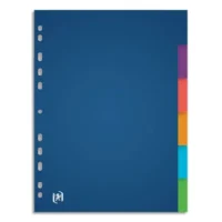 OXFORD Intercalaire Color Life, 6 positions en polypropylène translucide 3/10e. Format A4+. Assortis