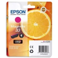 EPSON Cartouche Jet d'Encre Claria Premium Magenta ''Oranges'' 33 (T3343) - C13T33434012