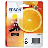 EPSON Cartouche Jet d'Encre Claria Premium Jaune''Oranges'' 33 (T3344) - C13T33444012
