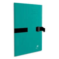 OXFORD Chemise à sangle BOSTON, fermeture Clip'n go, en carte souple 5/10e, 390g. Coloris vert