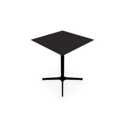 Table outdoor Lucie L. 60 cm x l. 60 cm x H. 73,5 cm métal lisse noir