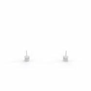 Jeu de pinces de fixation Solange métal lisse blanc pour poste Individuel - fixation frontale panneau H. 40 cm