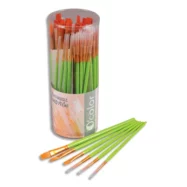 O'COLOR Boîte de 72 pinceaux synthétiques 3 tailles assorties