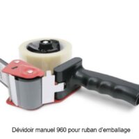 RAPESCO Dévidoir manuel 960 pour ruban d'emballage, noir