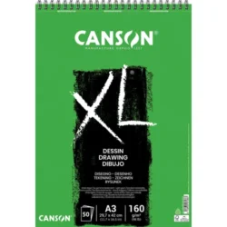 CANSON Bloc de 50 feuilles de papier dessin XL DESSIN 10 160g A3