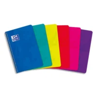 OXFORD Carnet spiralé COLOR LIFE 180 pages 11x17cm 5x5. Couverture carte assortie