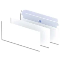 OXFORD Boîte de 500 enveloppes Blanches auto-adhésives 90g format DL 110x220 mm