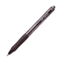 UNI-BALL Stylo bille rechargeable pointe large rétractable encre Noire corps avec grip LAKNOCK