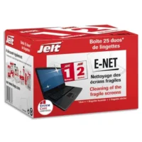 JELT Boîte de 25 lingettes humides/sèches E-NET pour écran à cristaux liquides et portable 253831
