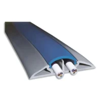 VISO Protège-câbles souple Gris longueur 3 mètres - 66 x 15 mm / ouverture 12 x 19 mm