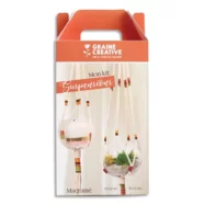 GRAINE CREATIVE Kit macramé tressage 2 suspensions