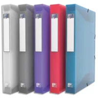 OXFORD Boîte de classement HAWAI 24x32cm en polypropylène 7/10e. Dos 4cm. Coloris assortis