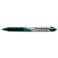PILOT Stylo roller pointe métal rétractable 0,7 mm encre liquide Verte V-BALL RT 07