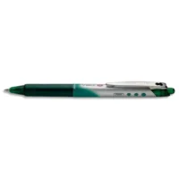 PILOT Stylo roller pointe métal rétractable 0,7 mm encre liquide Verte V-BALL RT 07
