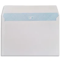 PERGAMY Boîte de 500 enveloppes Blanches sans fenêtre 80g C5 162x229 mm auto-adhésives