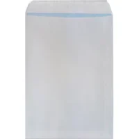 PERGAMY Boîte de 250 pochettes velin Blanc 90g C4 229x324 mm auto-adhésives