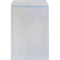 PERGAMY Boîte de 250 pochettes velin Blanc 90g C4 229x324 mm auto-adhésives