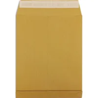 Boîte de 200 pochettes kraft Brun recyclé 120g, 3 soufflets de 3 cm, 24 : 260x330mm. Auto-adhésiv PERGAMY