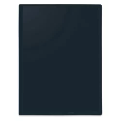 PERGAMY Protege documents personnalisable en polypropylene Noir 60 vues