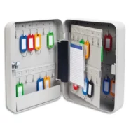 Armoire à clés capacité 48 clés Grise - Dimensions : L18 x H25 x P8 cm