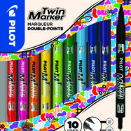 PILOT - TWIN MARKER - Pochette de 10 Assortis