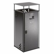 Cendrier corbeille en acier