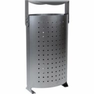 Corbeille gris martelé 85 L