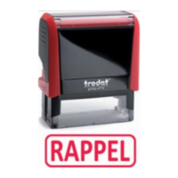 Trodat Tampon de texte X-print 4912 "RAPPEL"